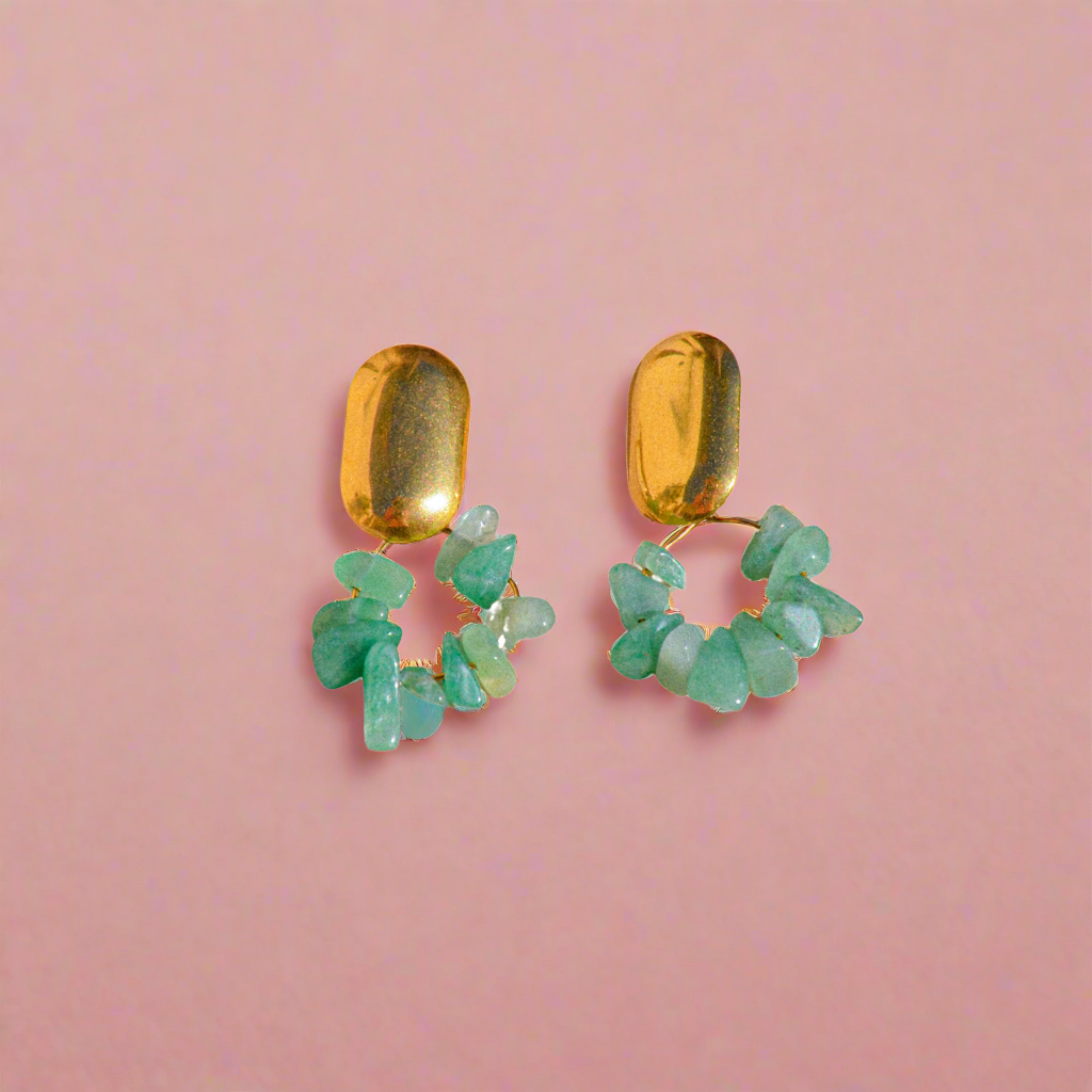 Boucles d'oreilles Aventurine