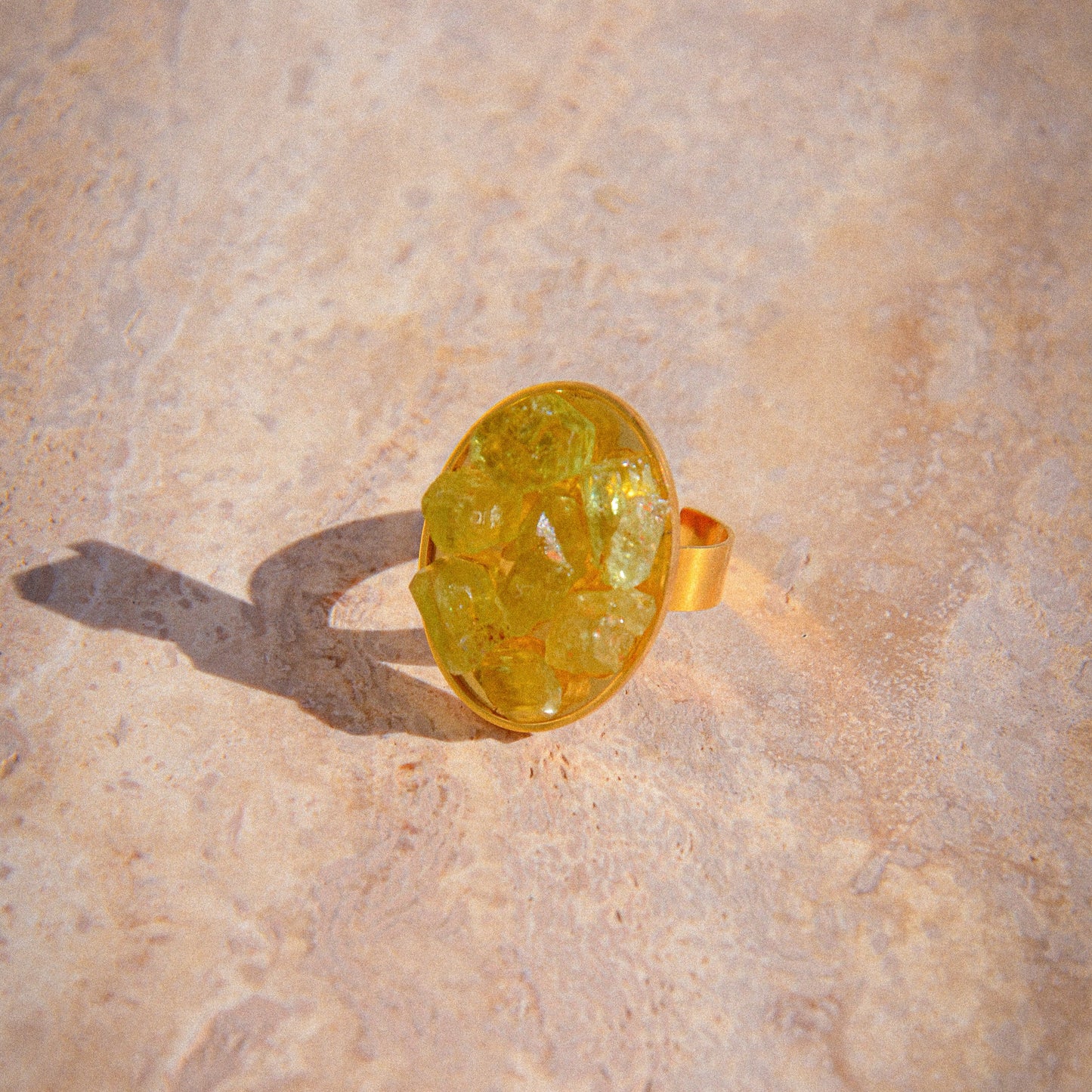 Bague Apatite verte