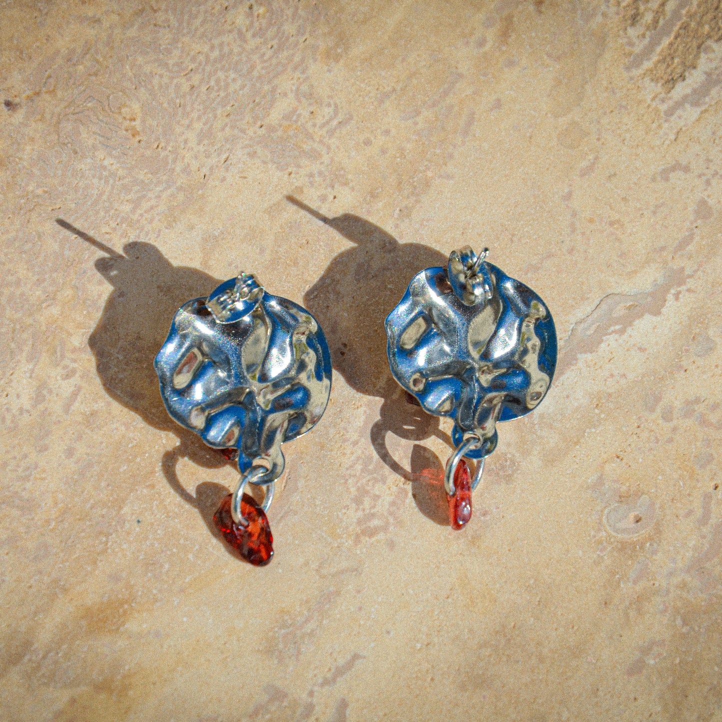 Boucles d'oreilles Grenat