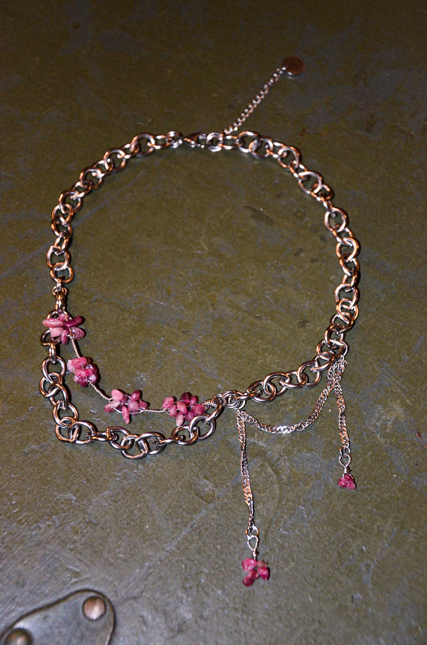 Collier Tourmaline Rose