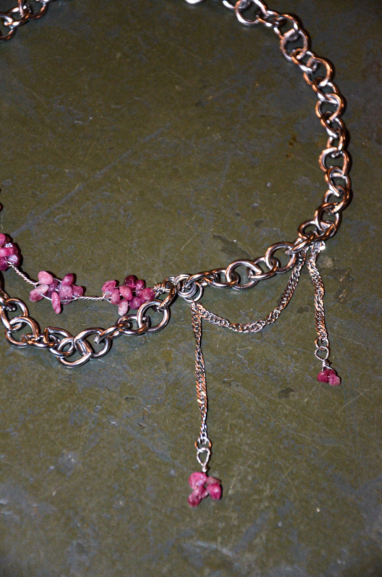 Collier Tourmaline Rose
