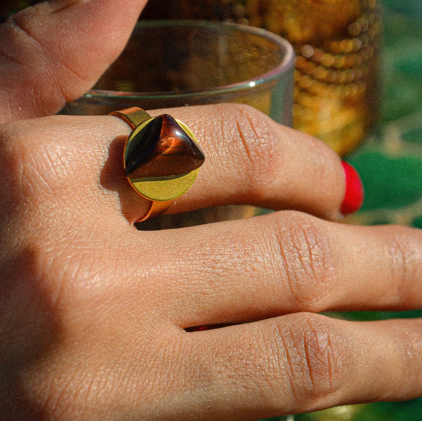 Bague œil de tigre