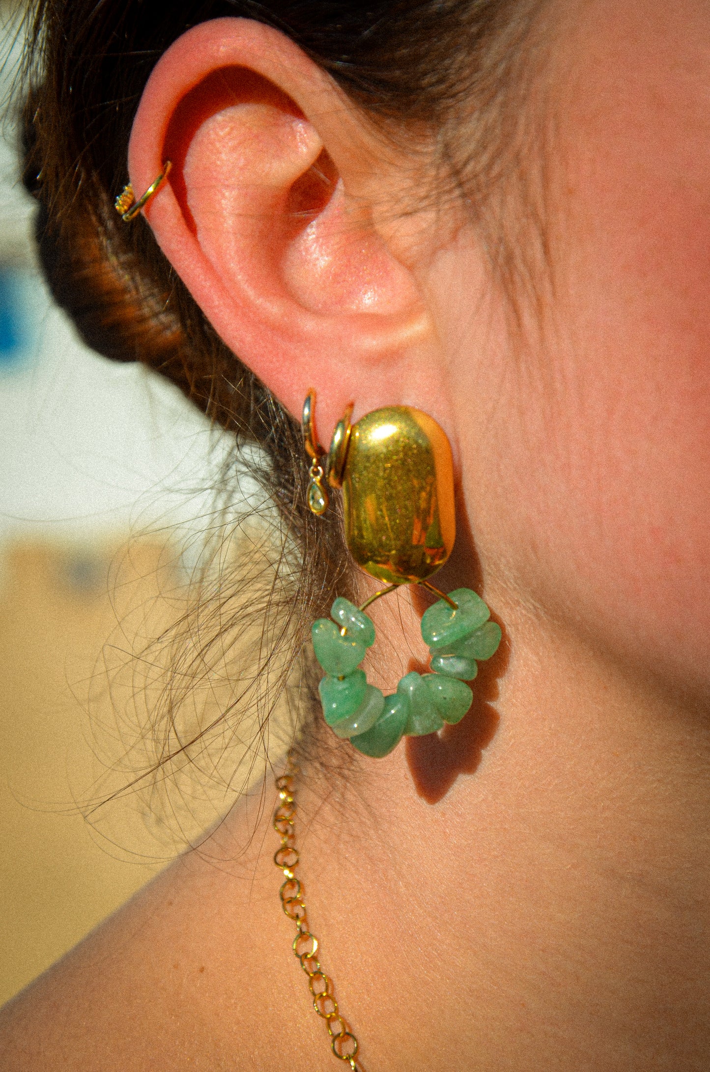 Boucles d'oreilles Aventurine