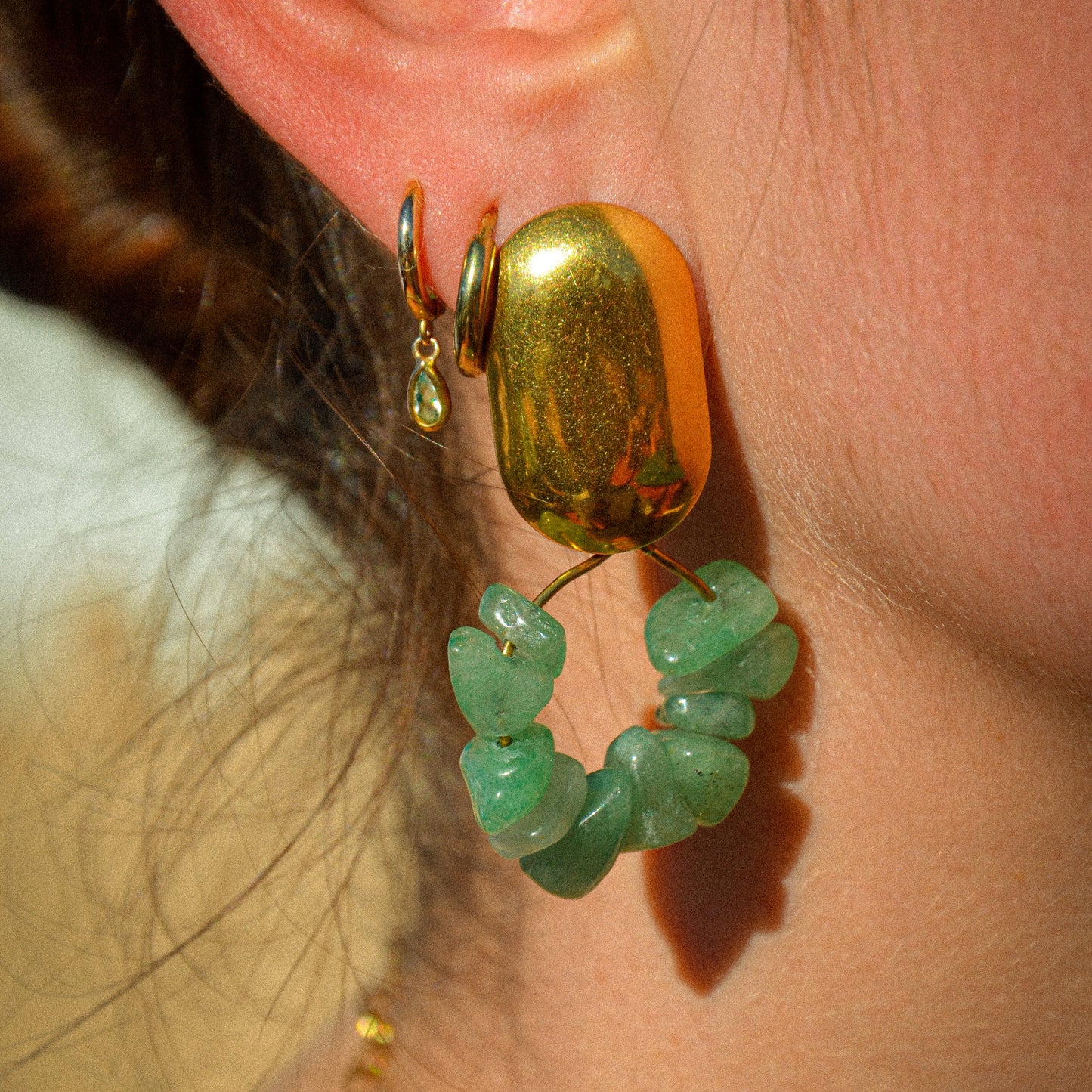 Aventurine earrings
