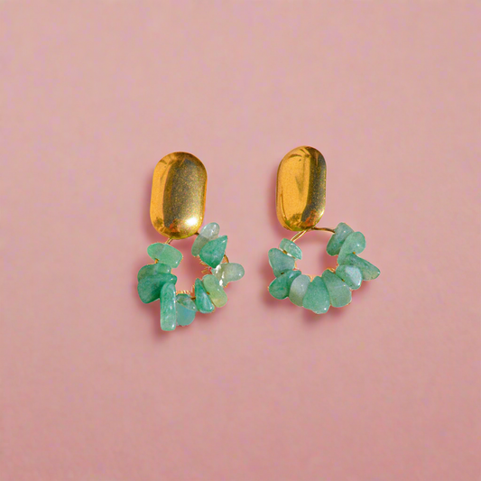Boucles d'oreilles Aventurine