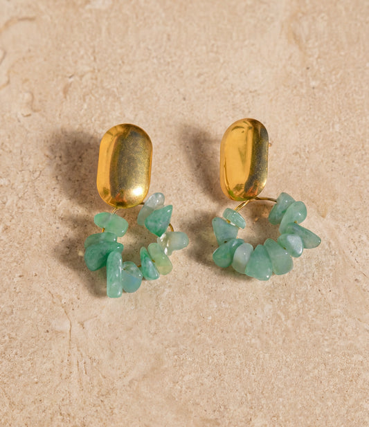 Aventurine earrings