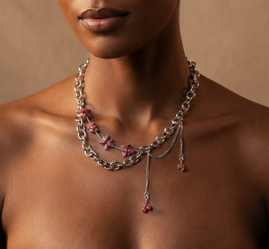 Pink Tourmaline Necklace